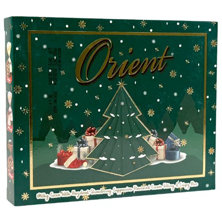 Orient Grøn Juleæske med Chokoladetrøfler 90g