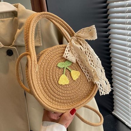 Handgjord vävd väska handväska 2 2