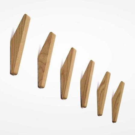 6 kpl Vintage Puukoukkuja 5 kg Kantavuudella, Seinäkoukut Kylpytakikoukut Hattuhyllyt Takin Koukut Monitoimikoukut Avainkoukut (6 kpl:n setti)