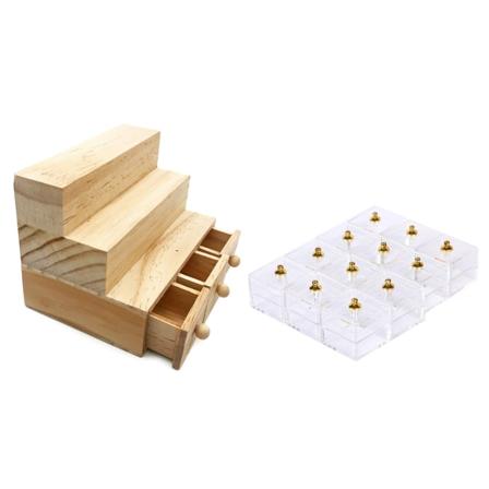 1:12 Scale Dollhouse Miniature Supermarket Puinen näyttöteline Muovinen karkkirasia Teeskentele leikkikalusteiden lisävarusteena