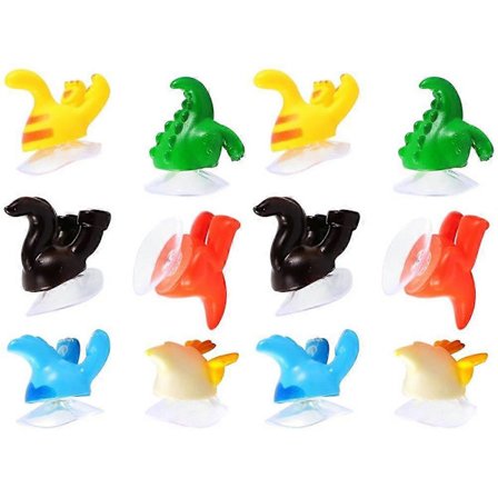 Praktiska Krokar För Upphängning Djursvans Sugpropp Krok Morgonrock Krok I Sovrumsinredning 3.5x3.2x3.2CM 12st