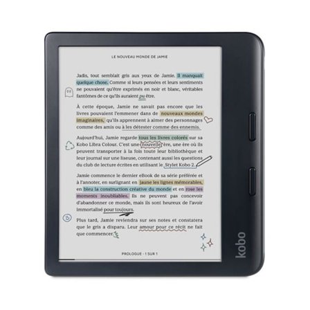 Läsa - Kobo - N428-KU-BK-K-CK - 7 tumsskärm - 32 GB - Vattentålig IPX8