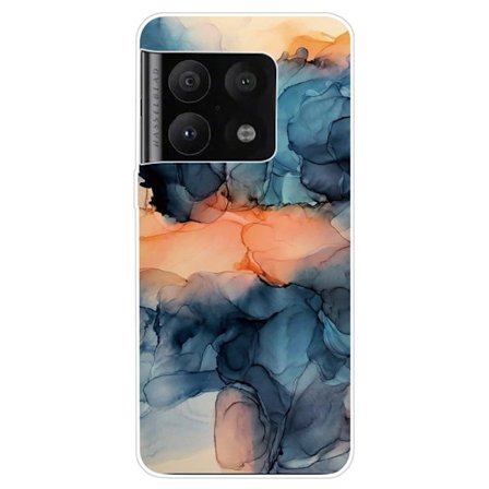 Marmormotiv OnePlus 10 Pro skal - Orange Mellan De Blå