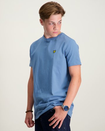 Lyle & Scott Plain T-shirt Blå T-skjorter Gutt - Kids Brand Store