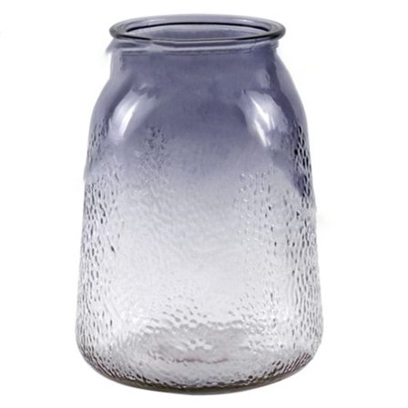 Vas Attraktiv Dekorativ Glasmaterial Stabil Bas 9,5x9x18cm Minimalistisk Stil Vas Prydnad för Hem Grå