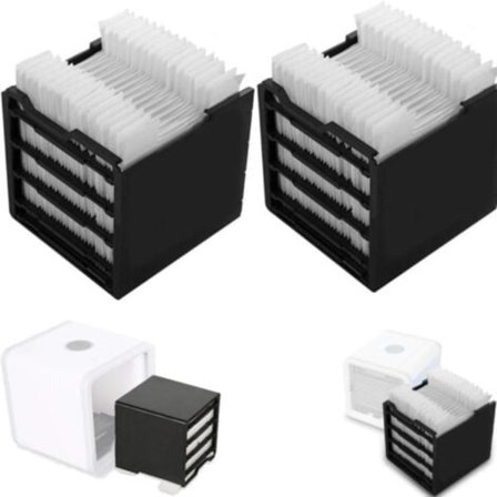 2 Erstatningsfiltre, Erstatningsfilter Kompatibelt med Arctic Air Personal Air Cooler, Spesial Erstatningsfilter Kompatibelt med Arctic Air USB A
