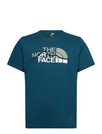 The North Face M Ss Mountain Line Tee - Blue - M