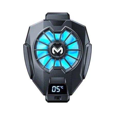 Mobil telefon värmeavledare med temperatur display, spel kylning radiator med universal baksida klämma för mobil telefoner