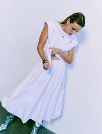 Copenhagen Muse Cmshirley-Skirt - White - L