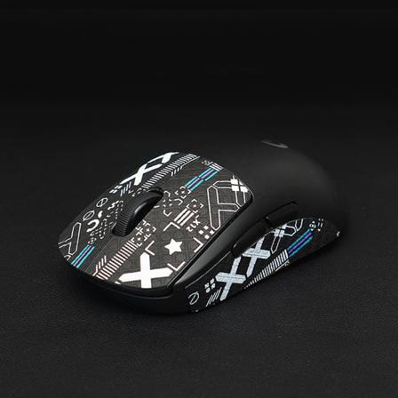 Mouse Grip Tejp Skridsko Handgjord Klistermärke Halkfri Lizard Skin Suc