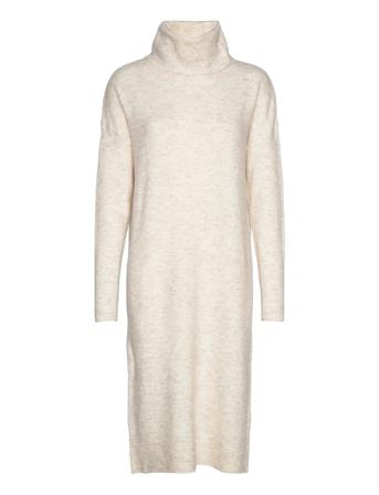 Vimathilda L/S Midi Knit Dress/Su/Pb Dresses Knitted Dresses Creme Vila