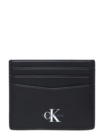 Monogram Soft Cardcase 6Cc Accessories Wallets Cardholder Svart Calvin Klein*Betinget Tilbud