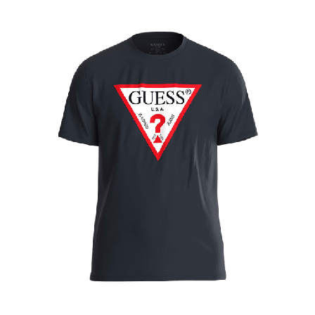 Guess CN SS ORIGINAL LOGO TEE Skjortor Herr Blå S