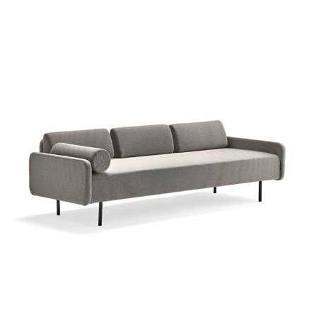 Sofa TRENDY, 3-Sitzer, Textilbezug taupe