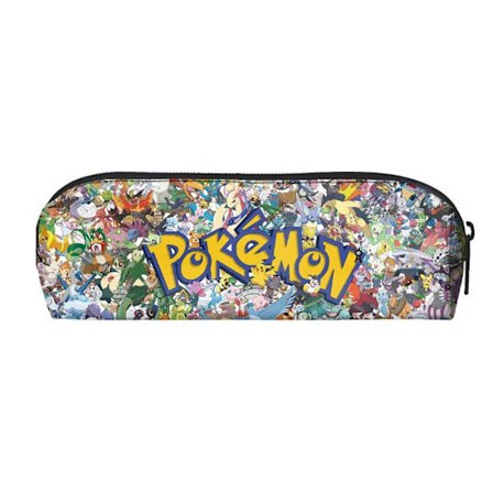 Pikachu Penalhus - Tegneserie Penalhus med Stor Kapacitet til Studerende, Bærbar Opbevaringstaske til Skriveartikler C