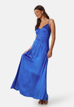 Bubbleroom Occasion Satin Strap Gown Klær