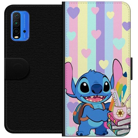 Yhteensopiva Lompakkokotelo Xiaomi Redmi Note 9 4G BMW M4 neonlime-driftityyli graffitilla ja kaupunkikaturata-tunnelmalla