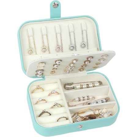 Luksuriøs smykkeæske-organisator med ur-opbevaring - Rejse smykkeholder til kvinder og piger