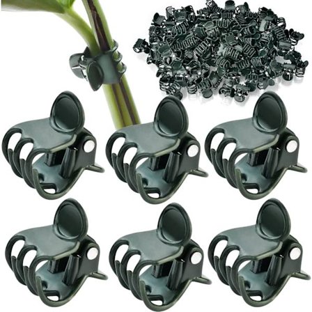 100 stk. Planteklemmer Orkideklemmer Plantestøtte til Orkideer Blomsterklemmer til at Støtte Stammer Ranker Stængler Klatreplanter til at Vokse Lige