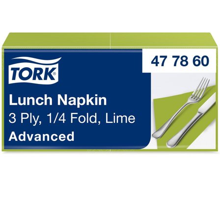 TORK Servett Lunch Mjuk 3-lags lime 150/fp - Lyreco - Kök och servering - Servetter och dukar - Servett - 3-lagers