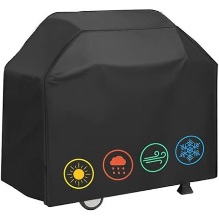 Kraftig Grillovertræk - Vandtæt, UV-bestandig - Passer til alle typer grill - Til udendørs brug - Dimensioner: 145x61x117 cm - 1-delt sæt