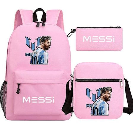 Uudet Messi-reput 3 kpl Jalkapallo tähdet Printe Kevyt Yksinkertainen Läppäri Koulureput Juniori-lukiolaiset Mochilas DB