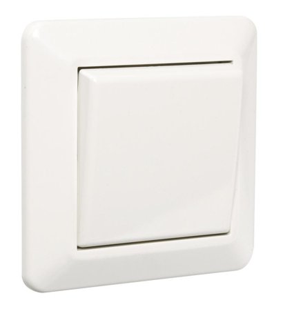 ELKO Endevender/1-pol bryter innfelt hvit