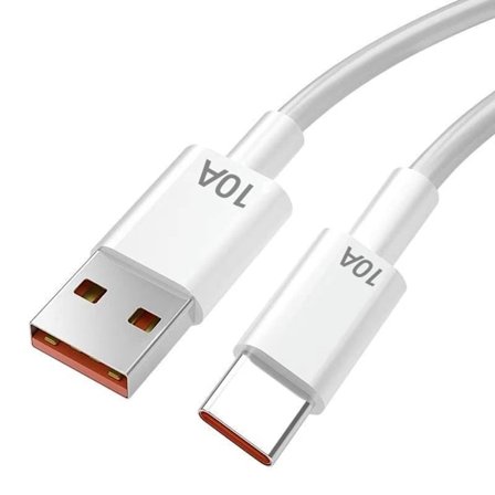 USB Type C-kabel 10A Snabbladdningskabel Mobiltelefon USB-kabel för iPhone 15 Xiaomi Redmi Samsung Poco f5 USB C Datakabel Sladd 10A för Type C