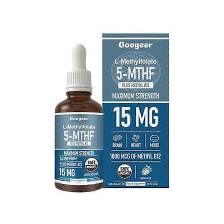 L-metylfolat 15mg med metyl B12-kofaktor - Aktiv 5-metyltetrahydrocannabinol-form