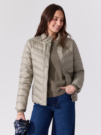 MATCH - Emily dunjakke - Va Vite - Str. 36 - Dame - Jakker & Kåper - Grønn - 100% polyamid - resirkulert.