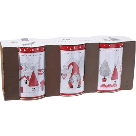 Plåtburkar Jul 3-pack