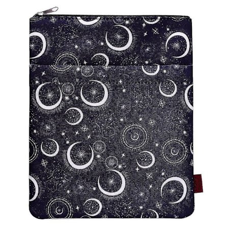Måne og stjerne bokomslag med glidelås bokomslag for pocketbøker