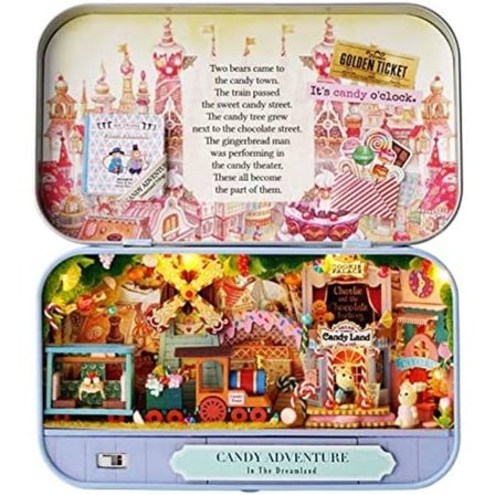 Boksteater Dukkehus Møbler Miniatyrmodell, 1:24 DIY Dukkehus