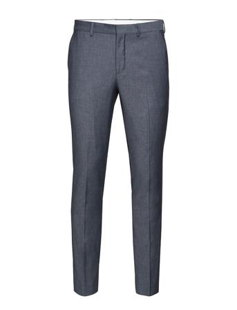 Slhslim-Mylobill Lt Blue Strc Trs B Kostymbyxor Formella Byxor Blå Selected Homme