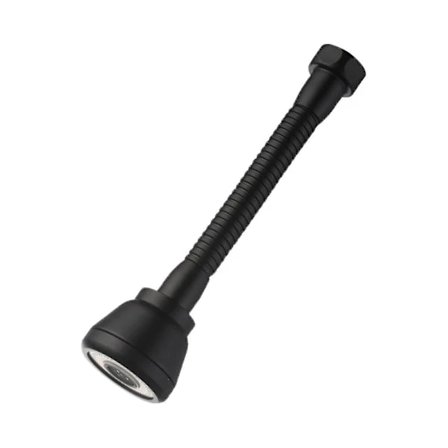 Kran 360° Roterbar Kranhuvud Kranförlängare Stänksäker Kökskran Spruta Med 3 Lägen Vattenbesparande Svart Koppar Vattenkranhuvud