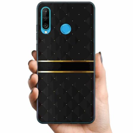Huawei P30 Lite Tpu Mobilskal Golden Stripes