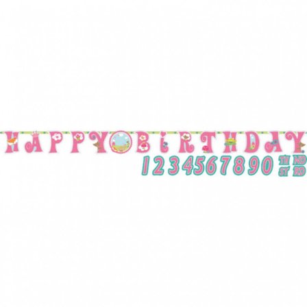 Banner Prinsesser Happy Birthday 320 cm