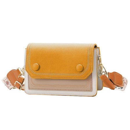 Lille Crossbody Taske Til Kvinder - Håndtaske - Bicolor Mode Design