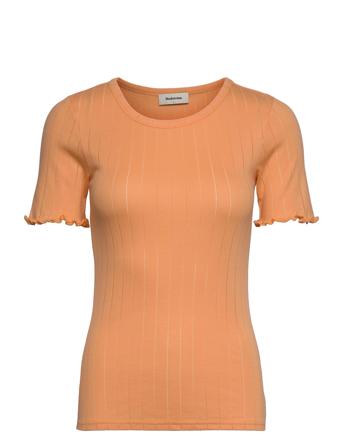 Issy T-Shirt T-shirts & Tops Short-sleeved Orange Modström