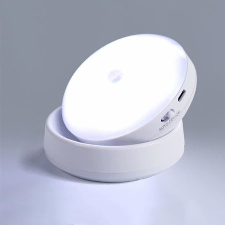 Sensor nattlys 6led PIR bevegelsesstyrt skap/garderobe/vegglys