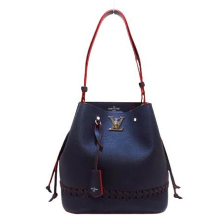 Louis Vuitton Vintage, Pre-owned Leather louis-vuitton-bags Blauw, Dames, Maat:ONE Size