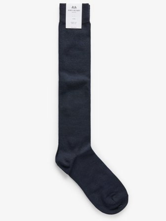 John Henric Men's Marineblaue Lange Socken Size 43-46