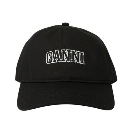 Ganni Caps Sort, Dame Huer Hatte og kasketter, Størrelse: ONE Size
