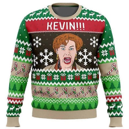 Julemanden Tegneserie Sweatshirt til Kvinder og Mænd - Sjov Jule Sweatshirt til Efterår og Vinter 2 S 2