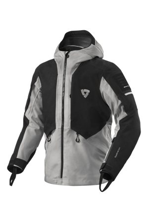 Motorradjacke REV'IT! Tectonic H2O Schwarz/Hellgrau L