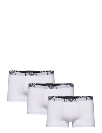 Emporio Armani Men's Knit 3Pack Trunk - White - XL