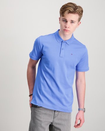 Tommy Hilfiger INTERLOCK REG POLO SS Blå Poloshirts Dreng - Kids Brand Store