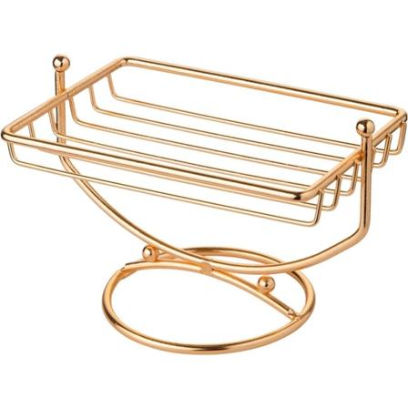 CDQ Guld tvål skål lyx rostfritt stål ihålig design