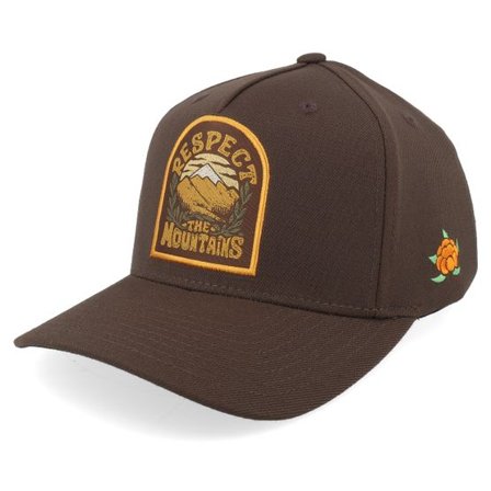 SQRTN - Brun adjustable Keps - Respect Cap Brown A-Frame Adjustable @ Hatstore