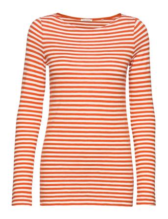 T-Shirts Long Sleeve T-shirts & Tops Long-sleeved Oransje Marc O'Polo*Betinget Tilbud